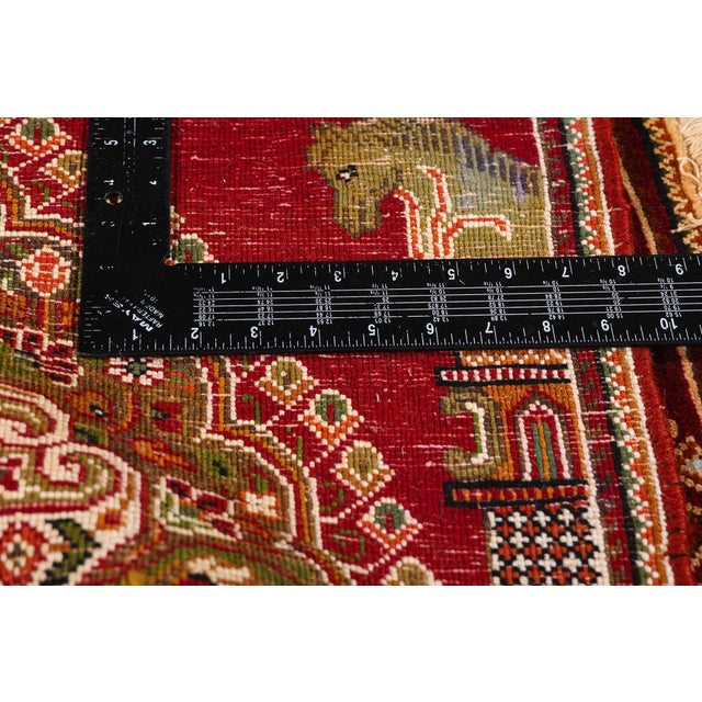 Textile Vintage Persian Shiraz Rug, 02'00 X 02'02 For Sale - Image 7 of 10