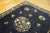 1920s 1920s Antique Blue Rectangle Floral Deco Room Size Knotted Chinese Peking Rug For Sale - Image 5 of 6