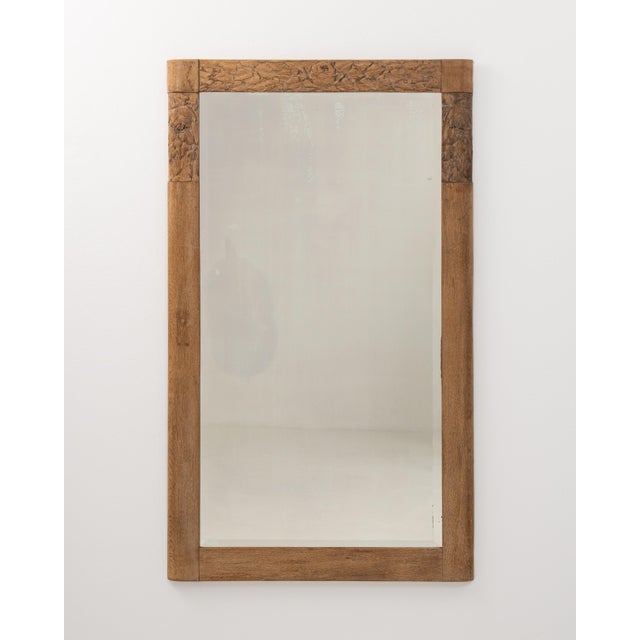 French 19th Century French Oak Wall Mirror For Sale - Image 3 of 10
