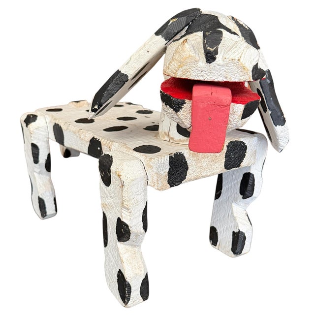 Modern Vintage American Folk Art Dalmatian For Sale - Image 3 of 13