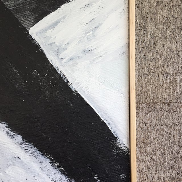 Canvas Framed Original Abstract Painting For Sale - Image 7 of 10