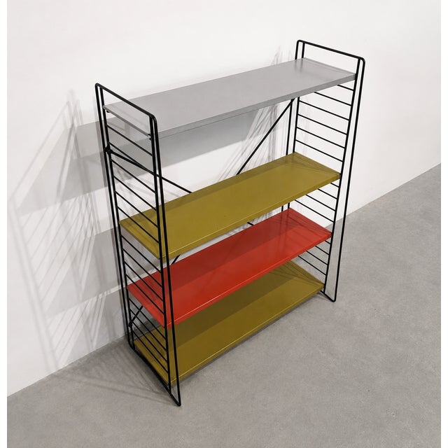 Vintage Tomado Freestanding Metal Shelving Unit, 1970s For Sale - Image 4 of 6