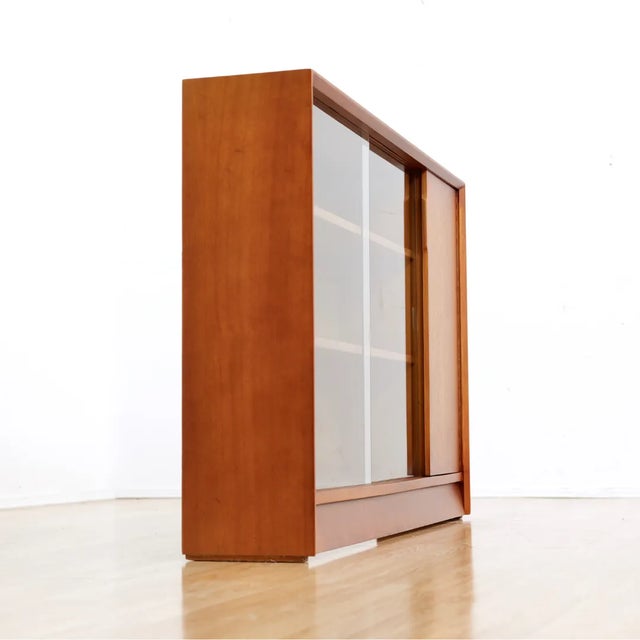1960s Mid Century China Entryway Cabinet by Herbert E. Gibbs For Sale - Image 9 of 10