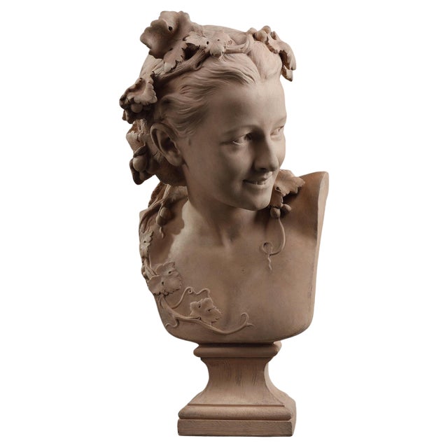 Jean-Baptiste Carpeaux, Bust Sculpture, 1870, Terracotta For Sale