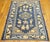 Late 19th Century 1890s Blue Medallion Qing Antique Chinese Peking Rug 3'2" X 4'8" Knotted Wool Carpet For Sale - Image 5 of 9