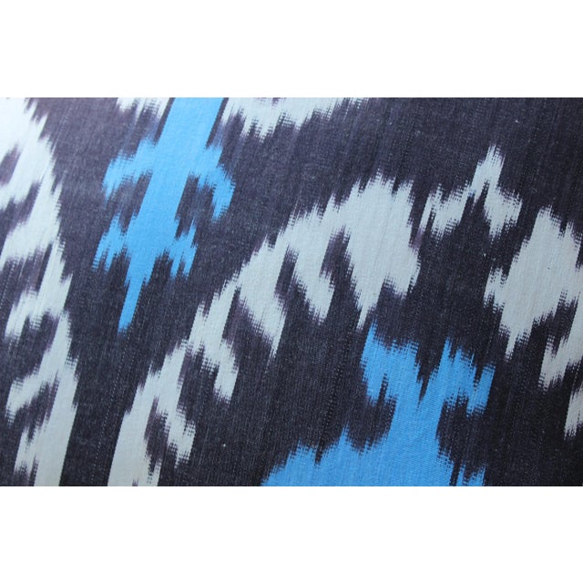 2020s Contemporary Velvet Ikat Bohemian Throw Pillow For Sale - Image 5 of 8