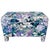 Pair of Vintage Impressionist Floral Upholstered Parsons Style Bench Ottomans For Sale - Image 11 of 13