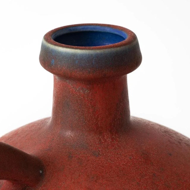 Red Fal Lava Vase by Kurt Tschörner for Otto Keramik For Sale - Image 6 of 10