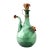 Vintage Italian Green Glass Wine Demijohn Decanter For Sale
