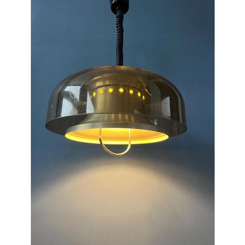 Metal Vintage Space Age Pendant Lamp from Herda For Sale - Image 7 of 7