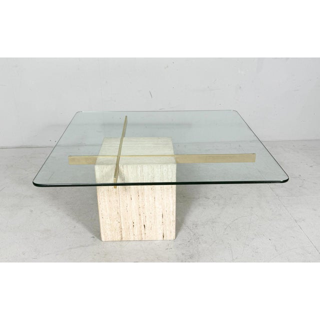 Artedi Travertine Coffee Table, Italy, 1970s For Sale - Image 10 of 18
