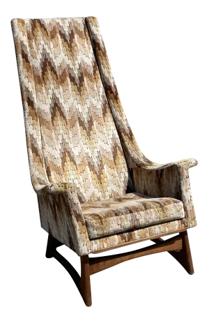 Mid Century Modern Adrian Pearsall High Back Chair 2486-C for Craft Associates Inc.