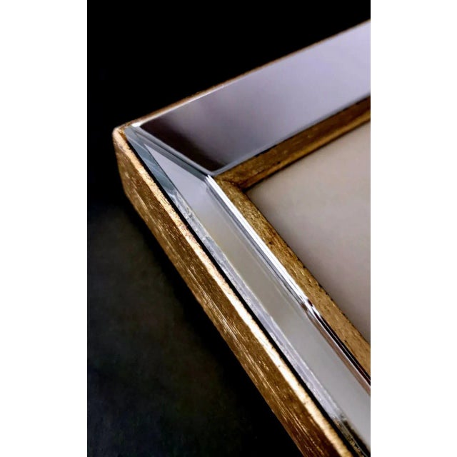 Italian Mirror Frame With English Chromolithographic Floral Prints - 03 For Sale - Image 10 of 12