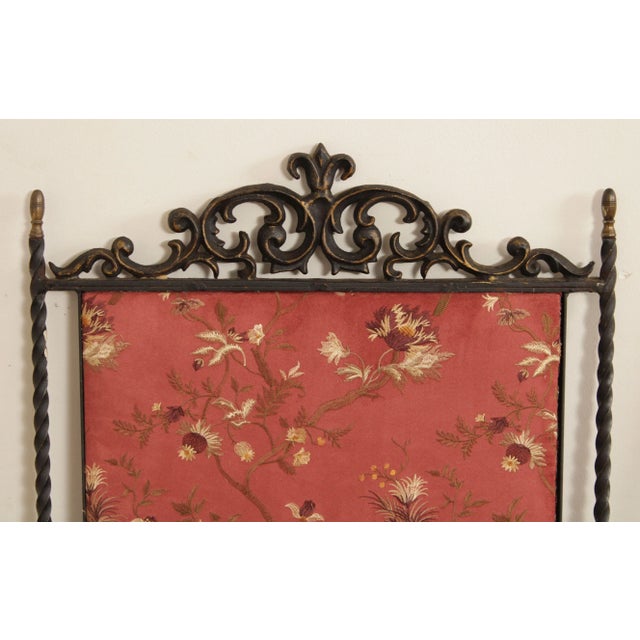 Antique Embroidery & Wrought Iron Decorative Wall Panels For Sale In Philadelphia - Image 6 of 13
