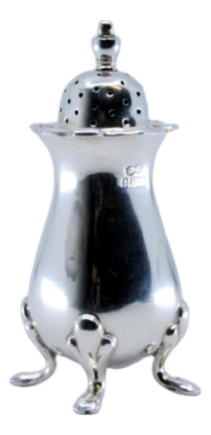 Salt Shaker in Plain Silver
