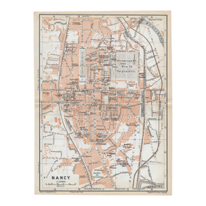 Antique Map of Nancy France