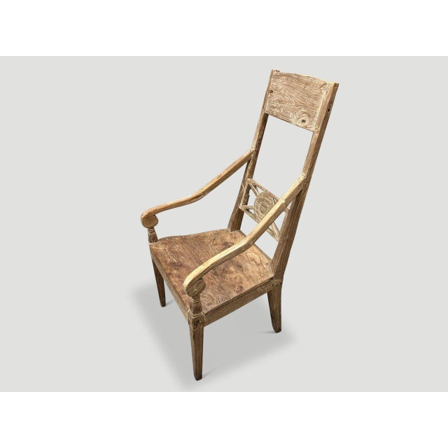 Tribal Antique Hand Carved Chair For Sale - Image 3 of 5