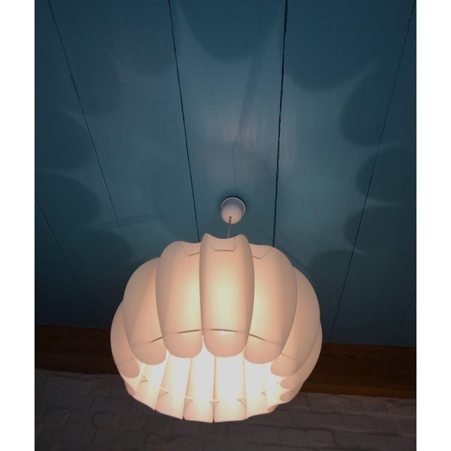 White White Slat Pendant Lamp from Aro Leuchten, 1960s For Sale - Image 8 of 11