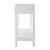 Nora 40 in. W Rectangular Wood 2 Drawer Console Table with Lower Open Shelf, White For Sale In Chicago - Image 6 of 8