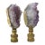 Custom Made Amethyst Gemstone Lamp Finials , a Pair. For Sale