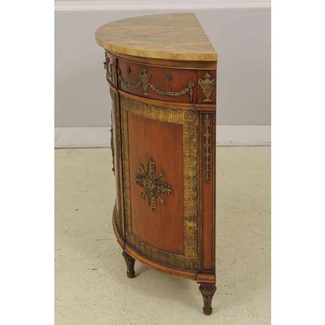 John Adam Design Faux Marble Top Console Chairish