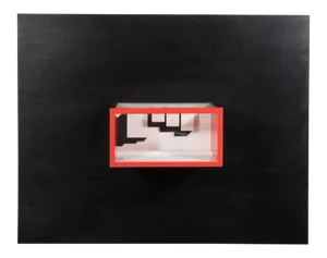 Mid-Century Multimedia Constructivist Style Box Sculpture