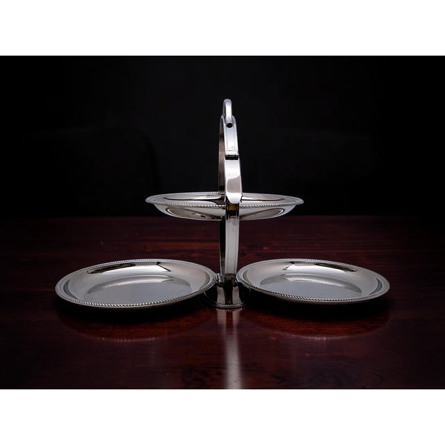 1970s Mercurio Cake Stand in 18/10 Stainless Steel from Alessi Alfra, 1960s For Sale - Image 5 of 10