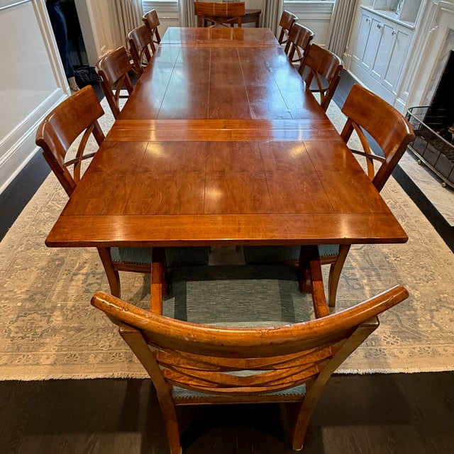 Baker Milling Road Extendable Dining Table and 10 Chairs For Sale - Image 17 of 18