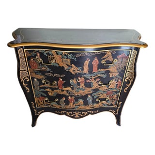 Drexel Chinoiserie Bombe Dresser by Drexel Heritage For Sale