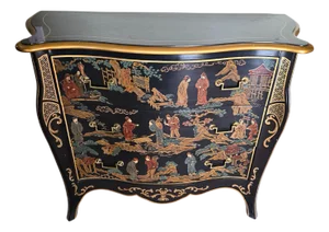 Drexel Chinoiserie Bombe Dresser by Drexel Heritage