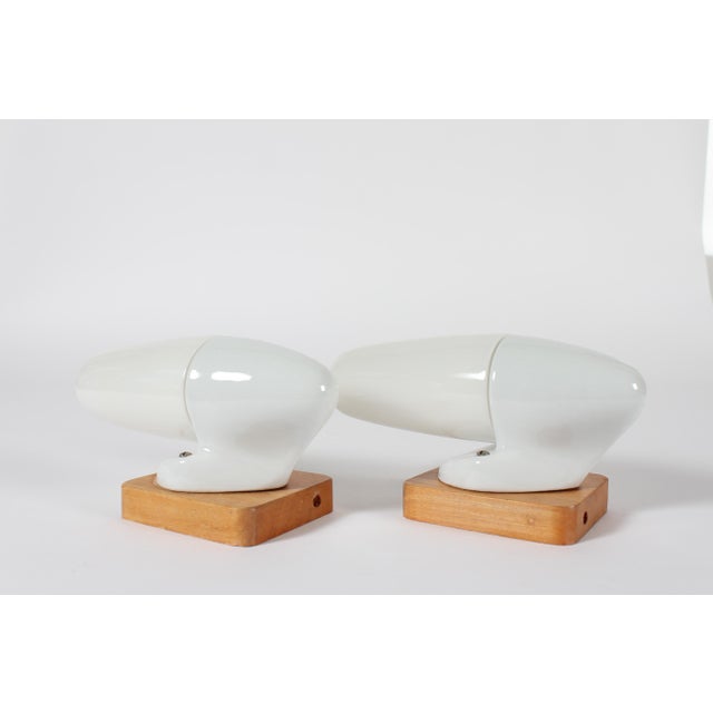 Wilhelm Wagenfeld Vintage Bauhaus Glass Sconces by Wilhelm Wagenfeld, 1950s, Set of 2 For Sale - Image 4 of 8