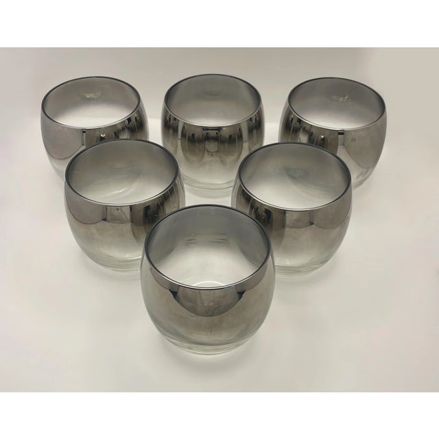 Glass 1960s Dorothy Thorpe Roly Poly Glasses For Sale - Image 7 of 11