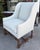 Dennis and Leen 18th C Style Dennis & Leen Wingback Arm Chair W Nancy Corzine Upholstery - 1 of 2 For Sale - Image 4 of 6