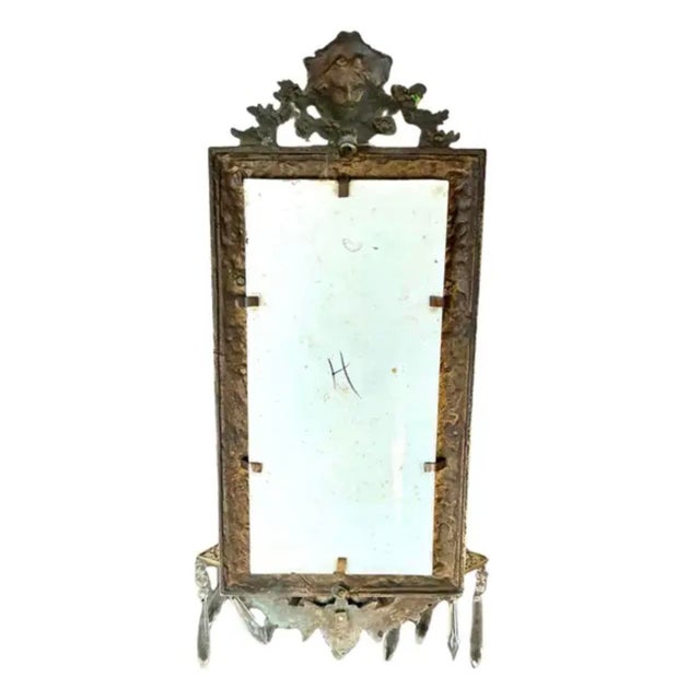 French Mountereau Ceramic and Bronze Three-Armed Wall Sconce For Sale In Tampa - Image 6 of 7