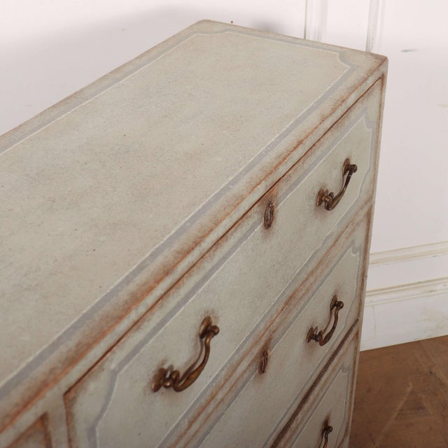 Antique English Painted Chest of Drawers, 1820 For Sale - Image 11 of 12