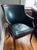 Midcentury Green Leather Club Chair With Nailhead Trim in the Style of Hickory Chair For Sale - Image 11 of 14