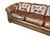 Vintage Chesterfield-Style Cognac Brown Leather Sofa With Button Tufting and Rolled Arms For Sale - Image 9 of 14