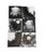 SeT of Four Black & White Acrylic and Ink Paintings on Canvas Titled La Luna For Sale - Image 10 of 10
