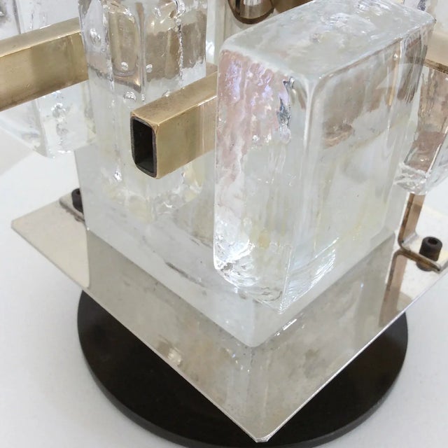 Italian Murano Glass Table Lamp from Poliarte, 1960s For Sale - Image 10 of 13