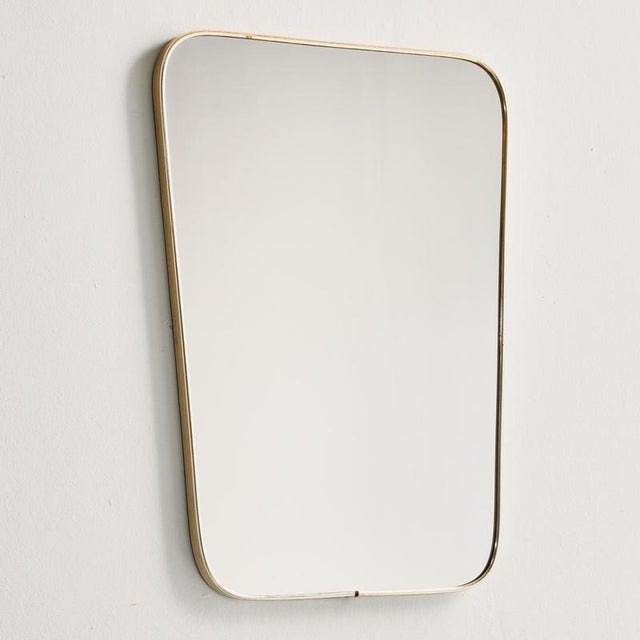 Vintage Metal Framed Mirror, 1960s For Sale - Image 9 of 9