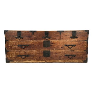 19th Century Edo or Meiji Japanese Katana Dansu Sword Chest For Sale
