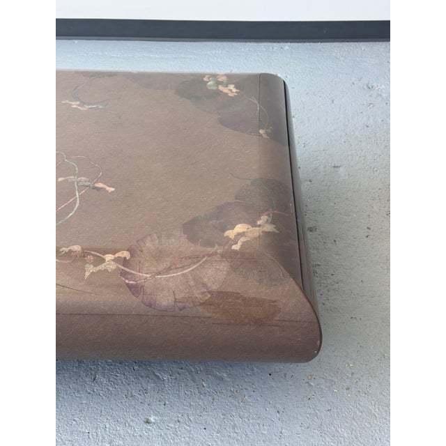 Late 20th Century Late 20th Century Postmodern Laquered Floating Coffee Table by Laque Martin For Sale - Image 5 of 16