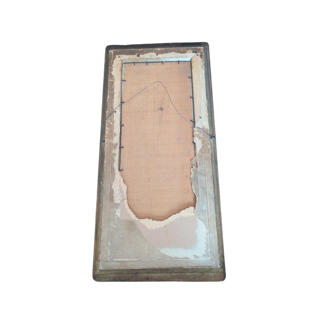 Antique Landscape Painting in Ornate Wood Frame For Sale - Image 11 of 12