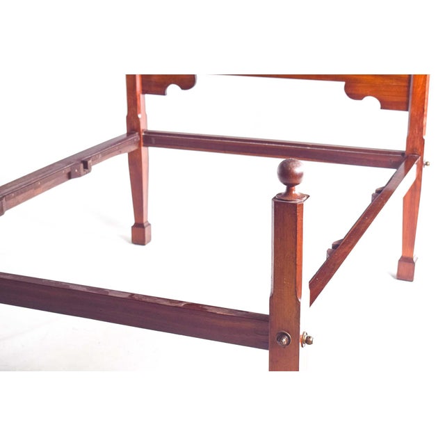 Vintage Portugese Double Bed in Rosewood, 1890 For Sale - Image 7 of 11