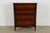 A gorgeous American Empire style four-drawer highboy dresser or chest of drawers By Kindel Furniture USA, Circa 1960s...