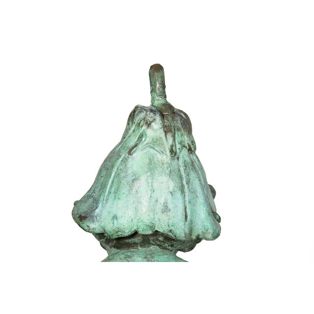 American Art Nouveau Bronze Sculpture of “Wildflower” by Edward Berge For Sale - Image 13 of 18