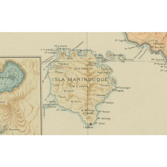 Map of Southern Luzon and Camarines Provinces, 1899 For Sale - Image 3 of 9