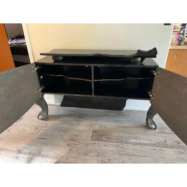 Presenting an extraordinary, one-of-a-kind bespoke credenza designed and handmade by the acclaimed studio artist Gurami....