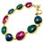 Bochic "Rough Cut" Natural Emeralds, Sapphires & Rubies Set In 18K Gold & Silver For Sale - Image 10 of 18