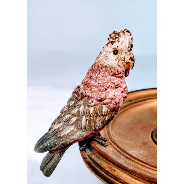 Bronze Austrian Bronze Bergman Bird Bowl Compote Signed For Sale - Image 8 of 9